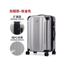 瑞士军刀行李箱男拉杆箱万向轮24寸旅行箱女皮箱密码箱商务登机箱