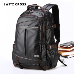 施维茨十字瑞士双肩包男士大容量背包休闲时尚商务2021年新款书包