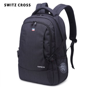 瑞士双肩包男士大容量休闲旅行背包商务电脑包高中生大学生书包男